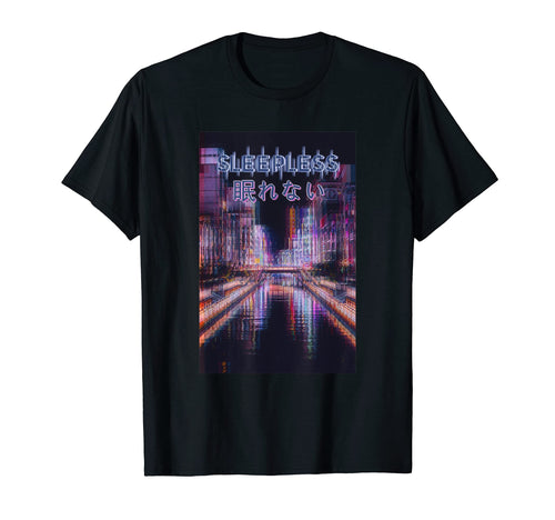 Sleepless Streetwear Grunge Aesthetic T-Shirt - Minimalist Print Unisex - T-Shirt, Sweatshirt, Hoodie