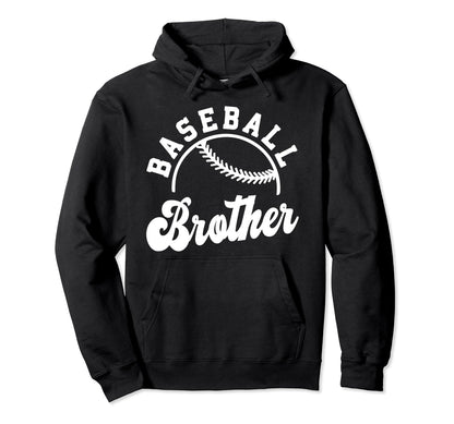 Baseball Brother Matching Baseball Team Hoodie - Unique Graphic Unisex - T-Shirt, Sweatshirt, Hoodie