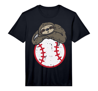 Sloth Baseball Sports Player Catcher T-Shirt - Fun Novelty Design Unisex - T-Shirt, Sweatshirt, Hoodie