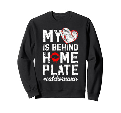 Proud Baseball Catcher Nana Baseball Sweatshirt - Graphic Print Men Women - T-Shirt, Sweatshirt, Hoodie