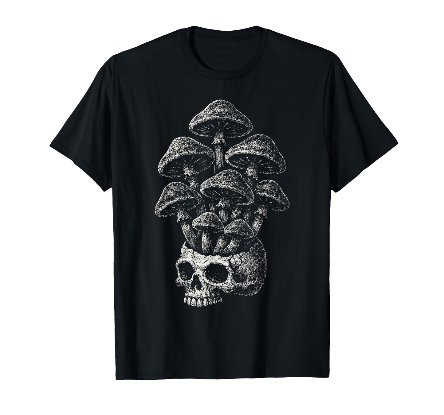 Mushroom Skull Grunge Alt Goth T-Shirt - Novelty Apparel Men Women - T-Shirt, Sweatshirt, Hoodie