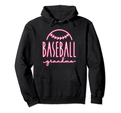 Baseball Grandma Baseball Grandmother Hoodie - Trendy Graphic Men Women - T-Shirt, Sweatshirt, Hoodie