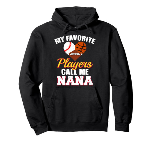 My Favorite Players Baseball Basketball Hoodie - Graphic Print for Adults - T-Shirt, Sweatshirt, Hoodie