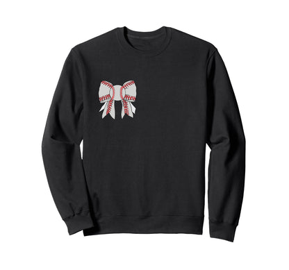 Baseball Bow Coquette Mom Lucky Sweatshirt - Streetwear Style Unisex - T-Shirt, Sweatshirt, Hoodie