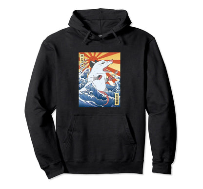 Vaporwave Kanagawa Possum Hoodie - Fun Novelty Design Unisex - T-Shirt, Sweatshirt, Hoodie