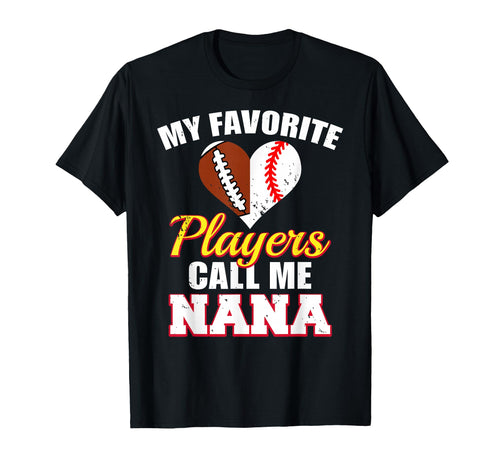 My Favorite Football Baseball Players T-Shirt - Graphic Print for Adults - T-Shirt, Sweatshirt, Hoodie