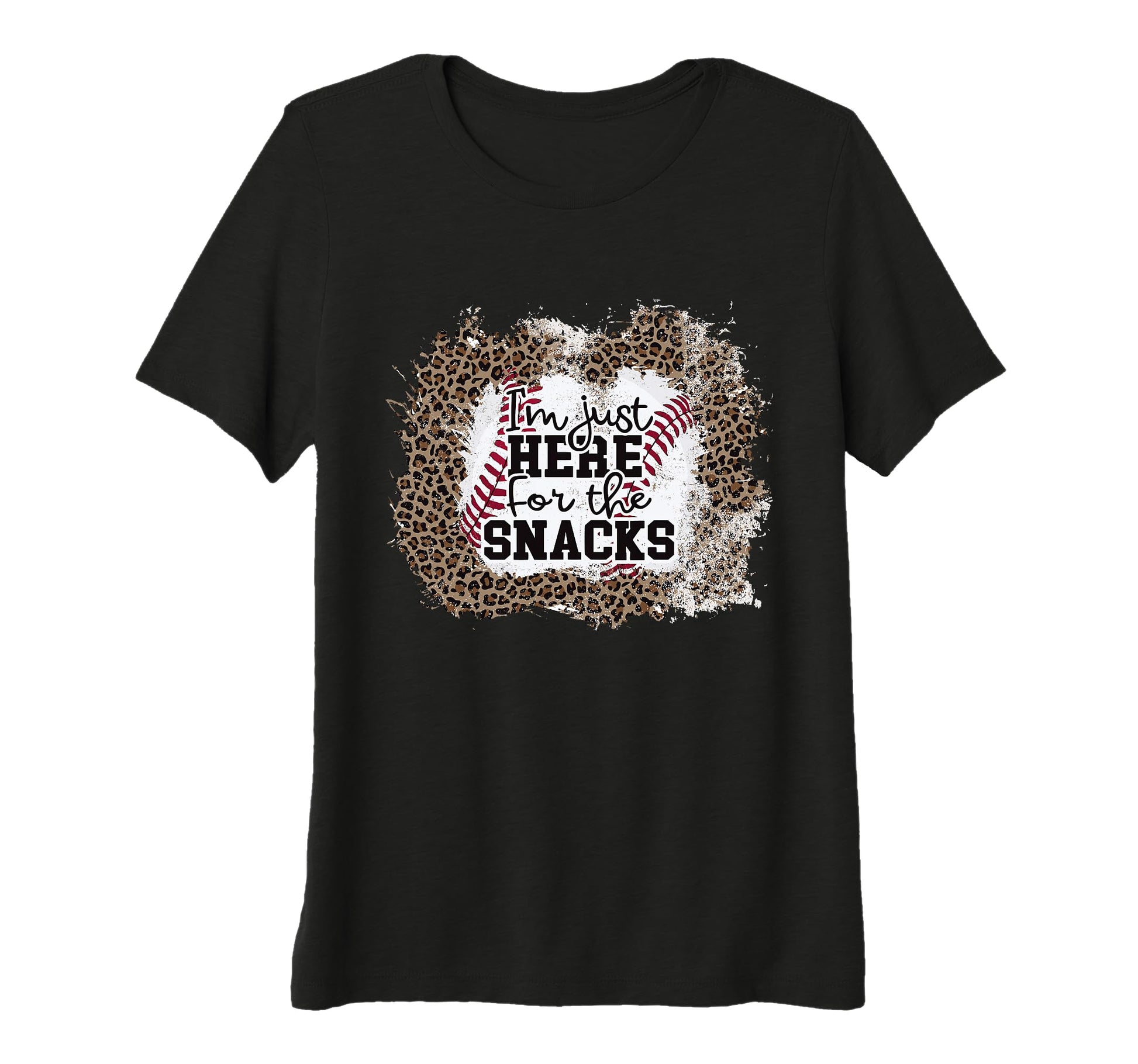 Im Just Here Snacks Baseball Sister And Tri T-Shirt - Graphic Print Unisex - T-Shirt, Sweatshirt, Hoodie