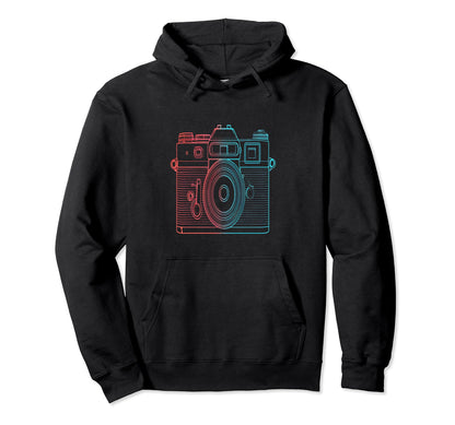 Photography Camera Photographer Hoodie - Minimalist Print for Adults - T-Shirt, Sweatshirt, Hoodie