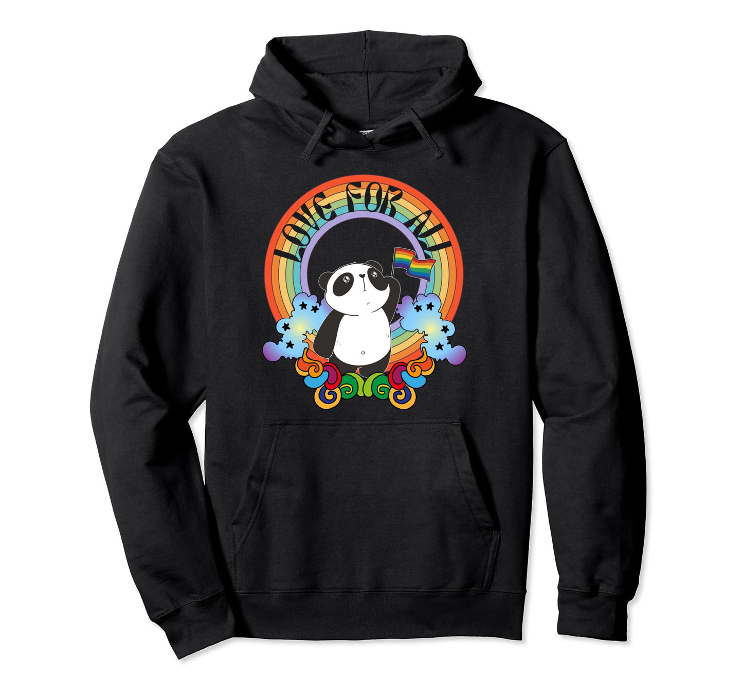 Pride Flag Be You Love All Rainbow Hoodie - Fun Novelty Design Men Women - T-Shirt, Sweatshirt, Hoodie