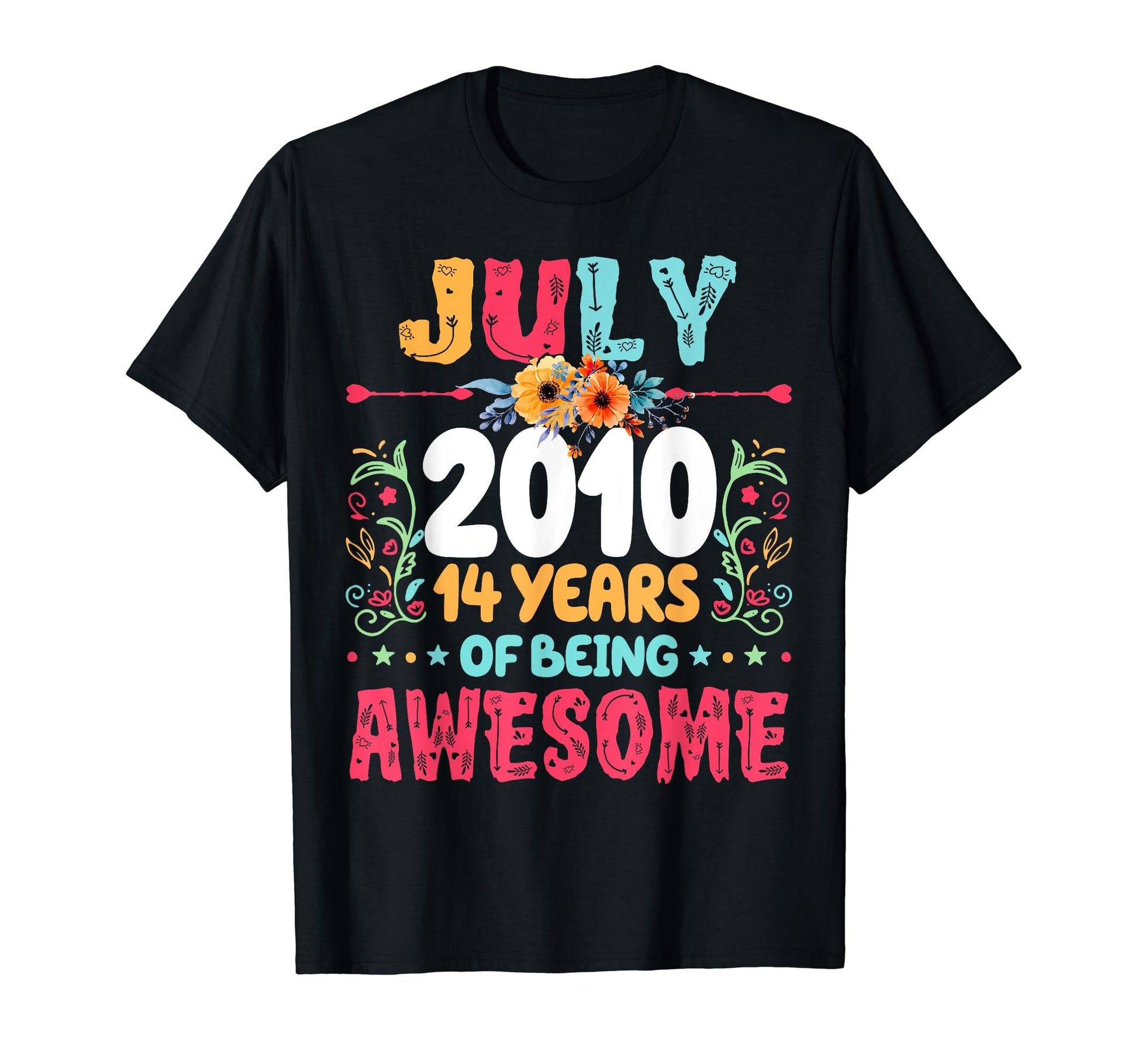 Since July 2010 14 Years Being T-Shirt - Casual Everyday Wear Unisex - T-Shirt, Sweatshirt, Hoodie