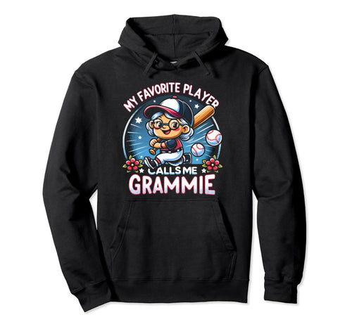 Baseball Grandma Grandmother Granny Hoodie - Casual Everyday Wear Unisex - T-Shirt, Sweatshirt, Hoodie