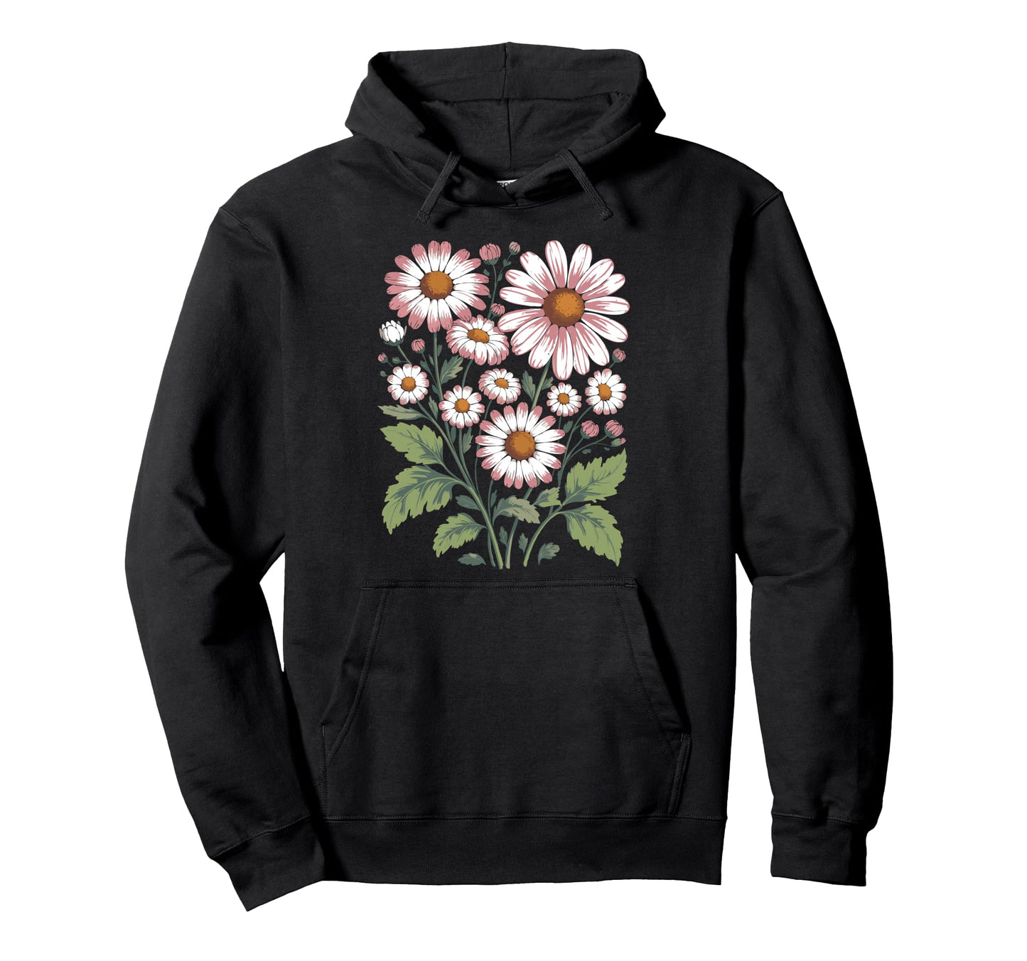 Wildflowers Flowers Pattern Summer Spring Hoodie - Unique Graphic Unisex - T-Shirt, Sweatshirt, Hoodie