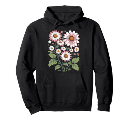Wildflowers Flowers Pattern Summer Spring Hoodie - Unique Graphic Unisex - T-Shirt, Sweatshirt, Hoodie