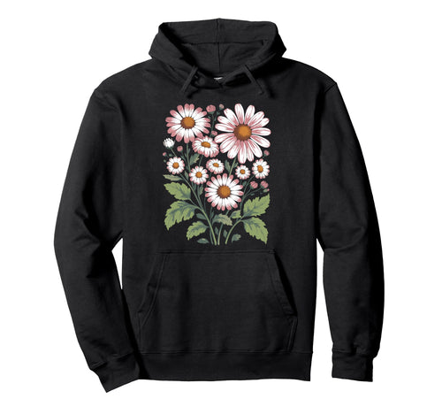 Wildflowers Flowers Pattern Summer Spring Hoodie - Unique Graphic Unisex - T-Shirt, Sweatshirt, Hoodie