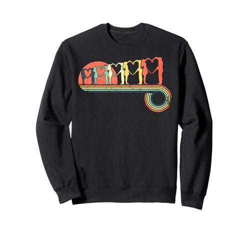 Couple Love Heart Sunset Rainbow Sweatshirt - Unique Graphic Unisex - T-Shirt, Sweatshirt, Hoodie