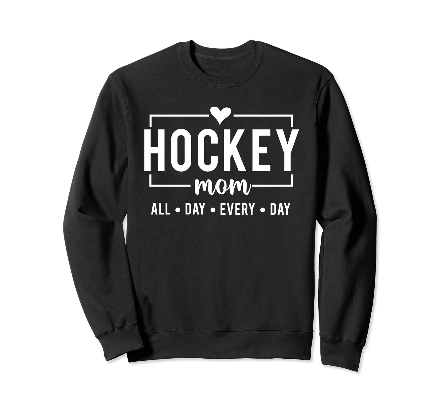 Hockey Mom Game Day Vibes Hockey Sweatshirt - Custom Art Print Unisex - T-Shirt, Sweatshirt, Hoodie