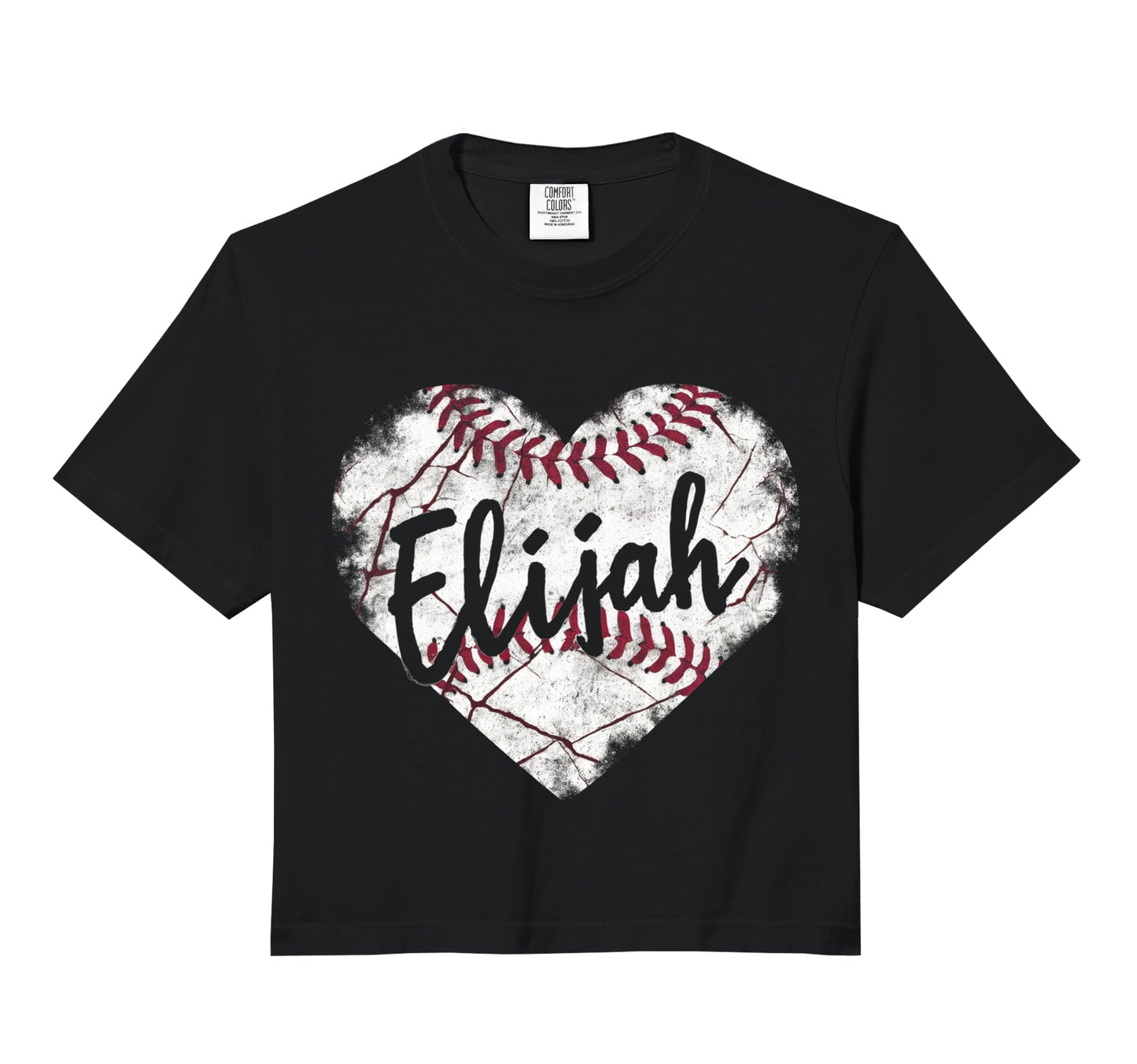 Elijah Baseball Personalized Name T-Shirt - Fun Novelty Design Men Women - T-Shirt, Sweatshirt, Hoodie