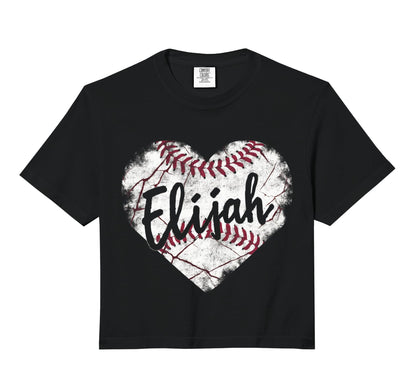 Elijah Baseball Personalized Name T-Shirt - Fun Novelty Design Men Women - T-Shirt, Sweatshirt, Hoodie