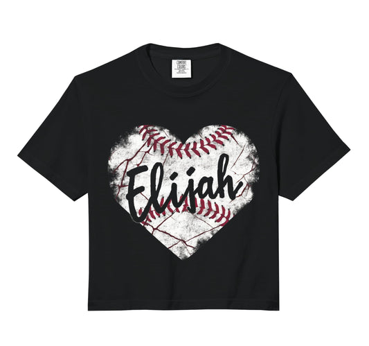 Elijah Baseball Personalized Name T-Shirt - Fun Novelty Design Men Women - T-Shirt, Sweatshirt, Hoodie