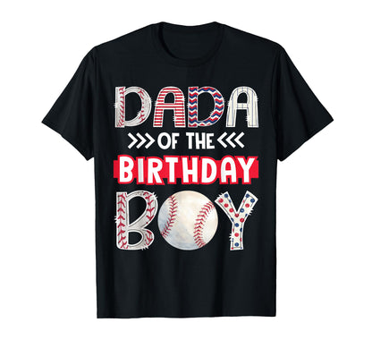 Dada Birthday Baseball Family Squad T-Shirt - Trendy Graphic Unisex - T-Shirt, Sweatshirt, Hoodie