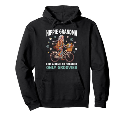 Bike Riding 70S Boho Aesthetic Hoodie - Casual Everyday Wear Men Women - T-Shirt, Sweatshirt, Hoodie
