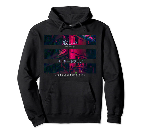 Japan Tokyo Lonely Streetwear Vaporwave Hoodie - Streetwear Style Unisex - T-Shirt, Sweatshirt, Hoodie