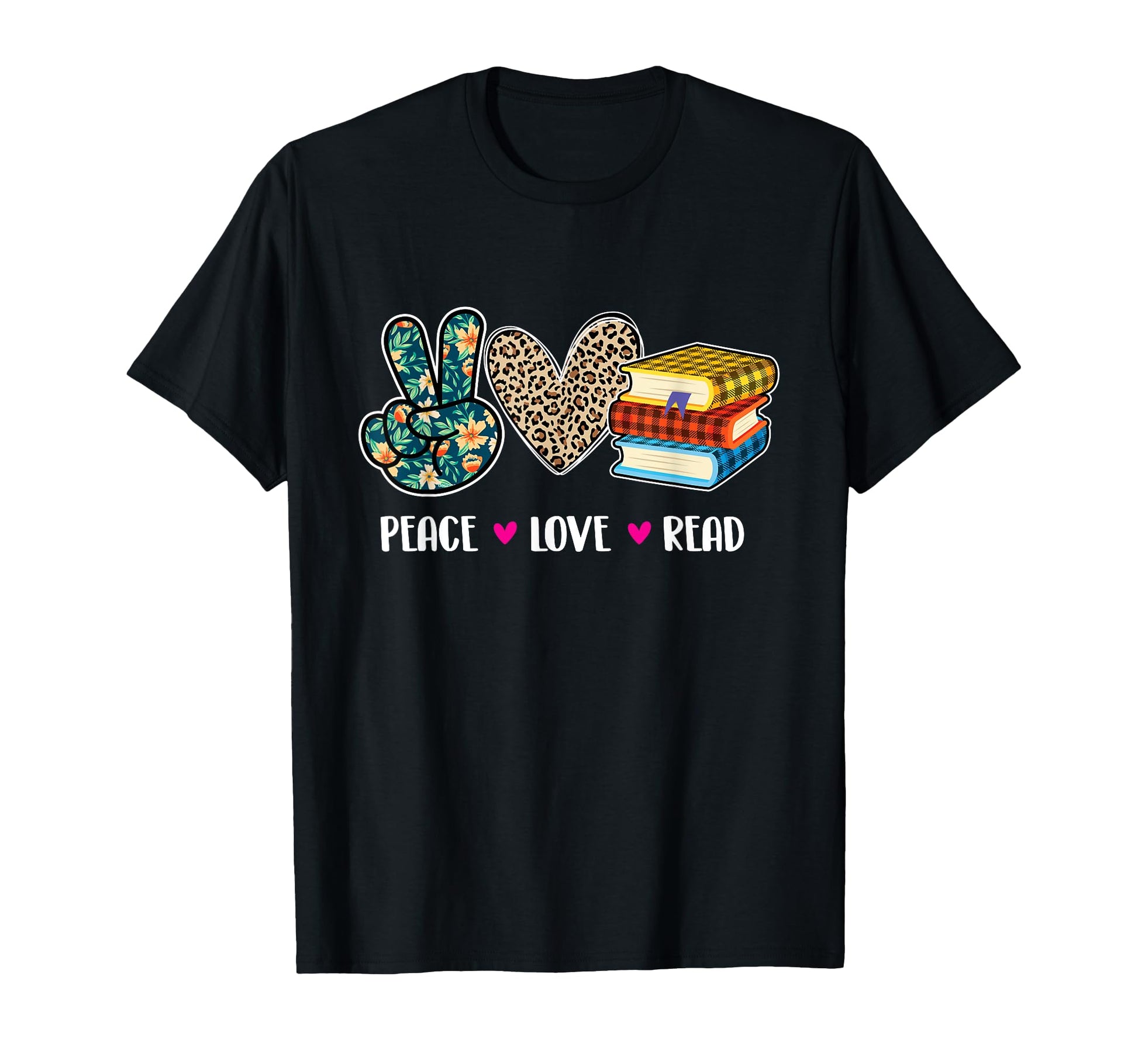 Peace Love Read Book Lover Reading T-Shirt - Streetwear Style for Adults - T-Shirt, Sweatshirt, Hoodie