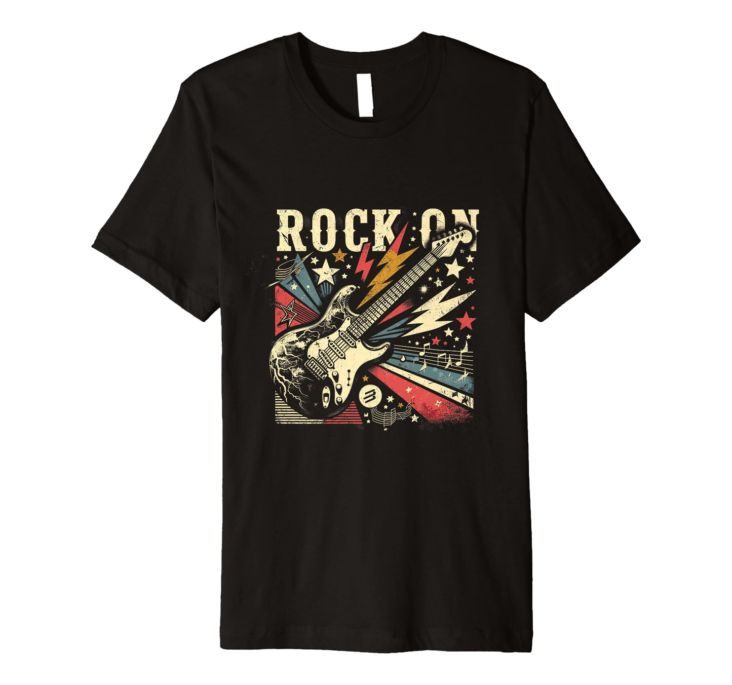 Rock Grunge Electric Guitar Art T-Shirt - Custom Art Print Men Women - T-Shirt, Sweatshirt, Hoodie