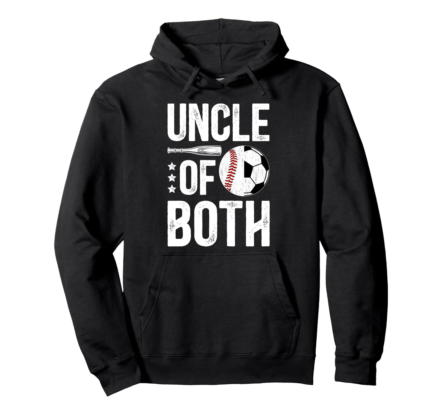 Uncle Both Baseball Soccer Uncle Hoodie - Minimalist Print Men Women - T-Shirt, Sweatshirt, Hoodie