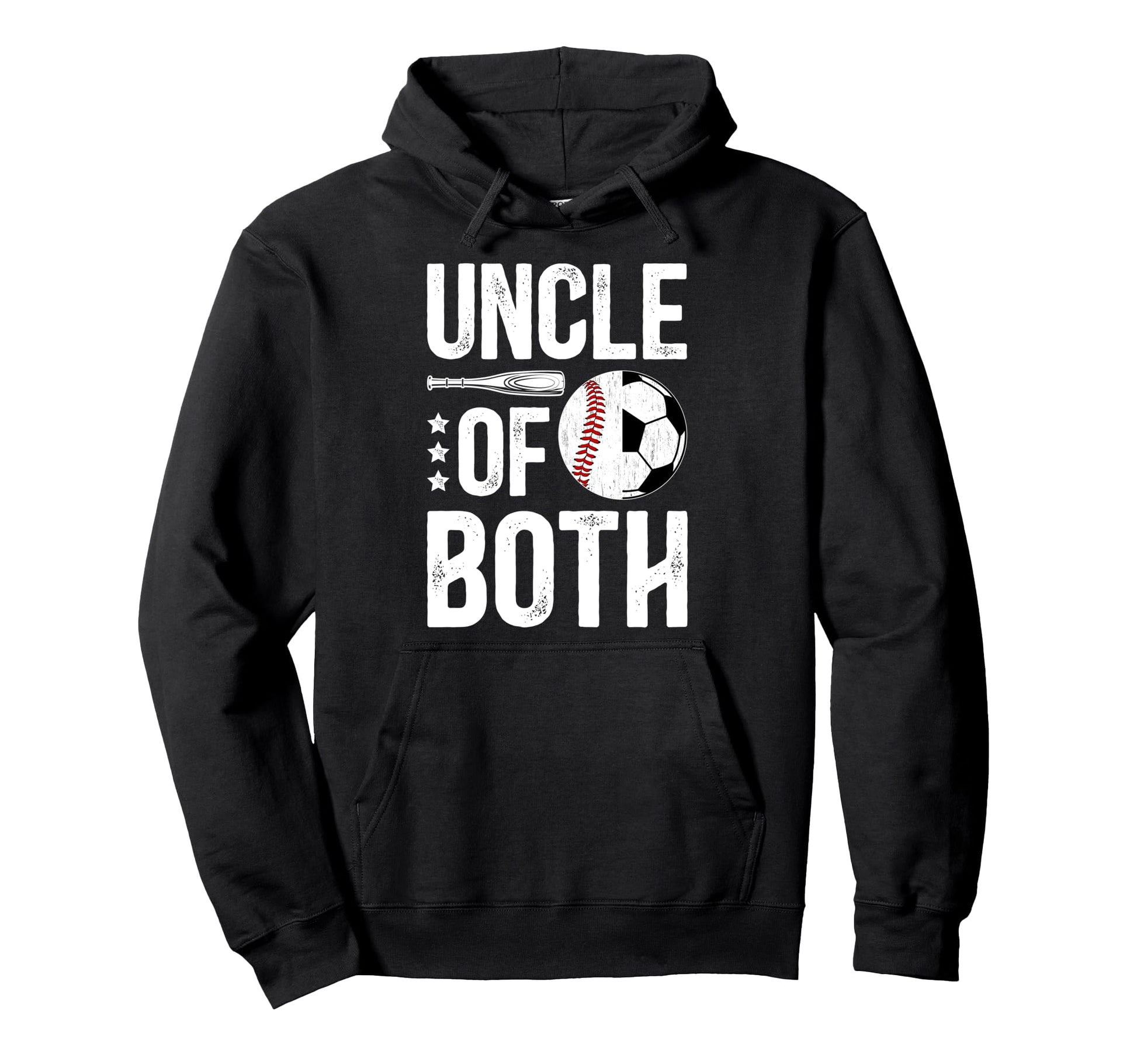 Uncle Both Baseball Soccer Uncle Hoodie - Minimalist Print Men Women - T-Shirt, Sweatshirt, Hoodie