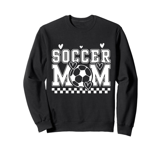 Soccer Mom Sports Game Day Football Sweatshirt - Trendy Graphic Unisex - T-Shirt, Sweatshirt, Hoodie