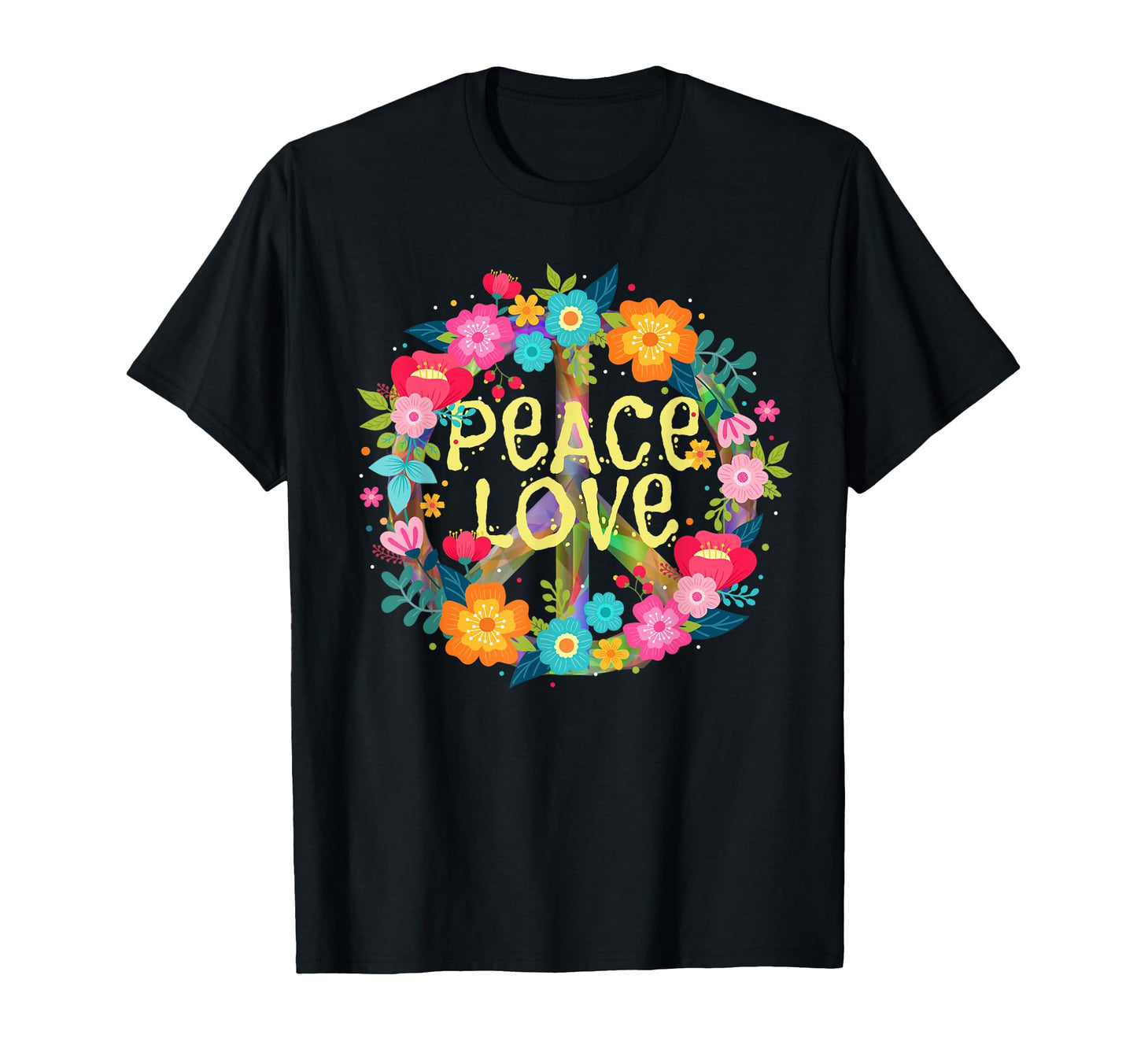 Peace Love Hippie Costume Tie Die 60S T-Shirt - Aesthetic Graphic Unisex - T-Shirt, Sweatshirt, Hoodie