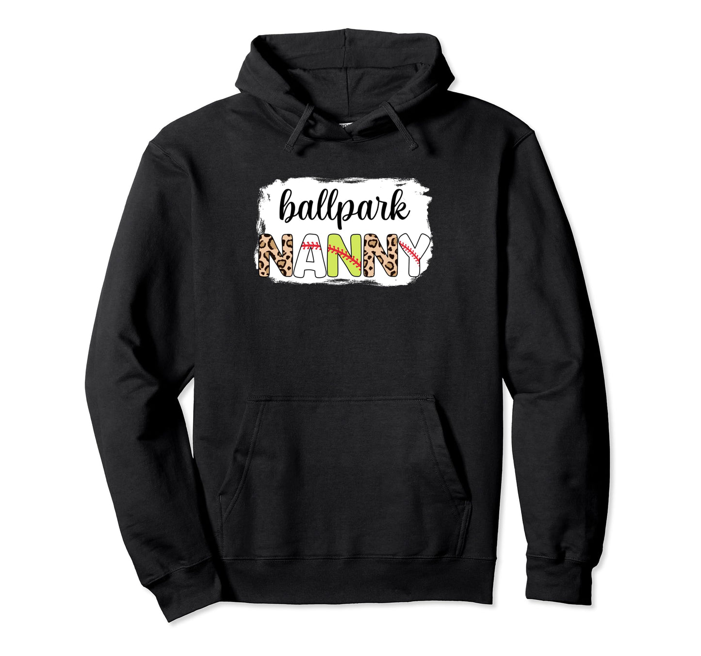 Bleached Ballpark Nanny Baseball Hoodie - Aesthetic Graphic Unisex - T-Shirt, Sweatshirt, Hoodie