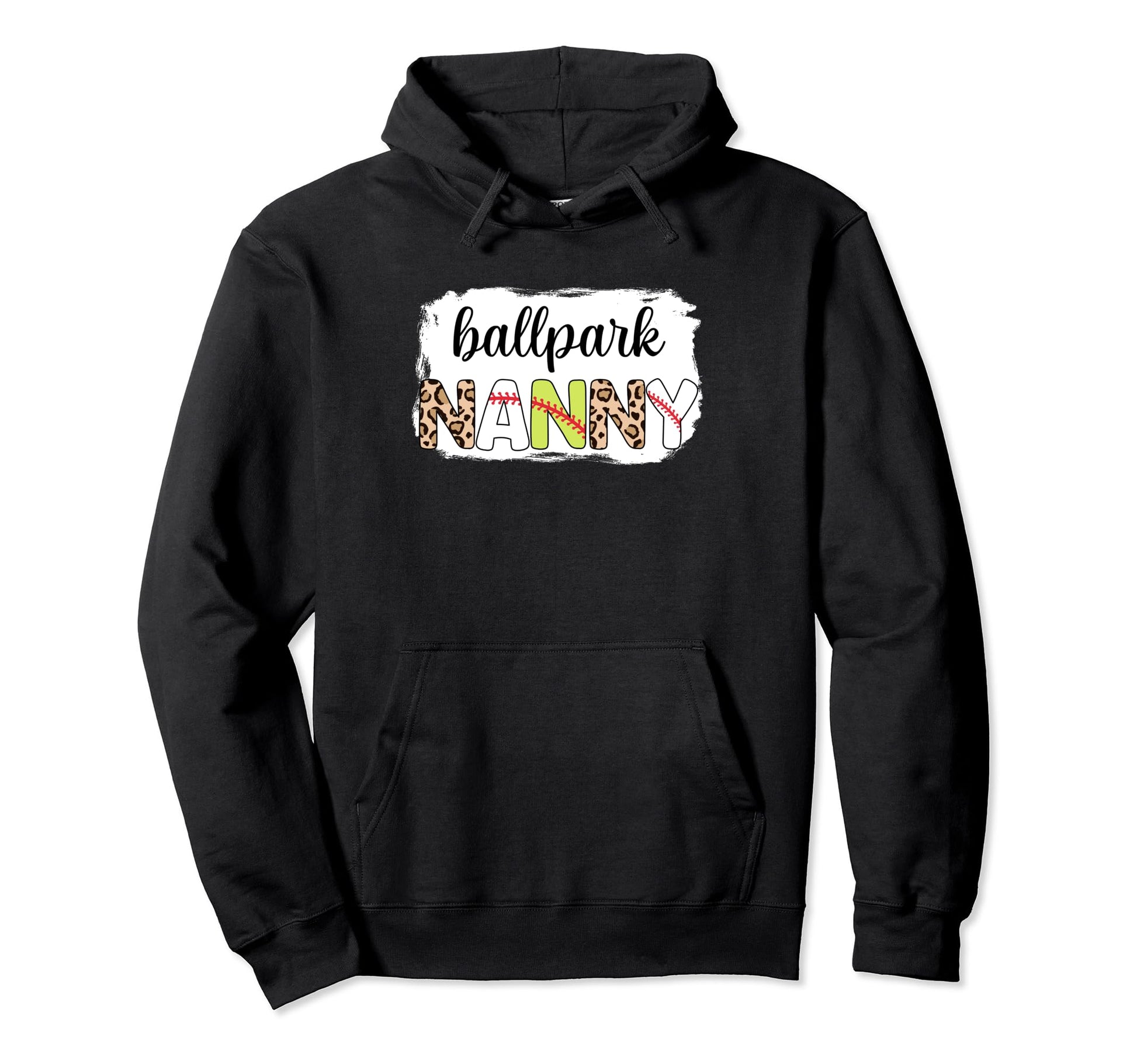Bleached Ballpark Nanny Baseball Hoodie - Aesthetic Graphic Unisex - T-Shirt, Sweatshirt, Hoodie