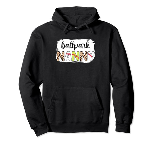 Bleached Ballpark Nanny Baseball Hoodie - Aesthetic Graphic Unisex - T-Shirt, Sweatshirt, Hoodie