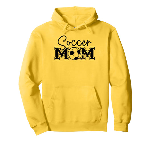 Soccer Mom Heart Game Day Vibes Soccer Hoodie - Fun Novelty Design Unisex - T-Shirt, Sweatshirt, Hoodie