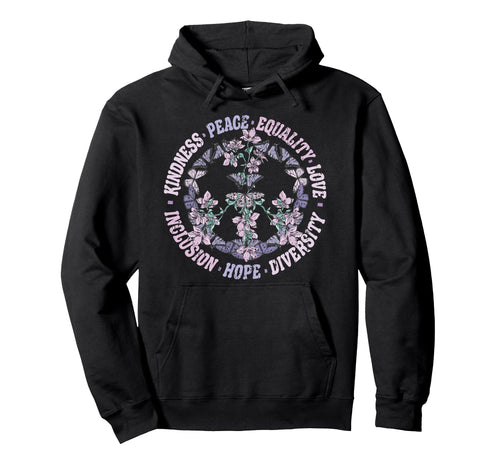 Diversity Equality Love Peace Human Rights Hoodie - Trendy Graphic Unisex - T-Shirt, Sweatshirt, Hoodie