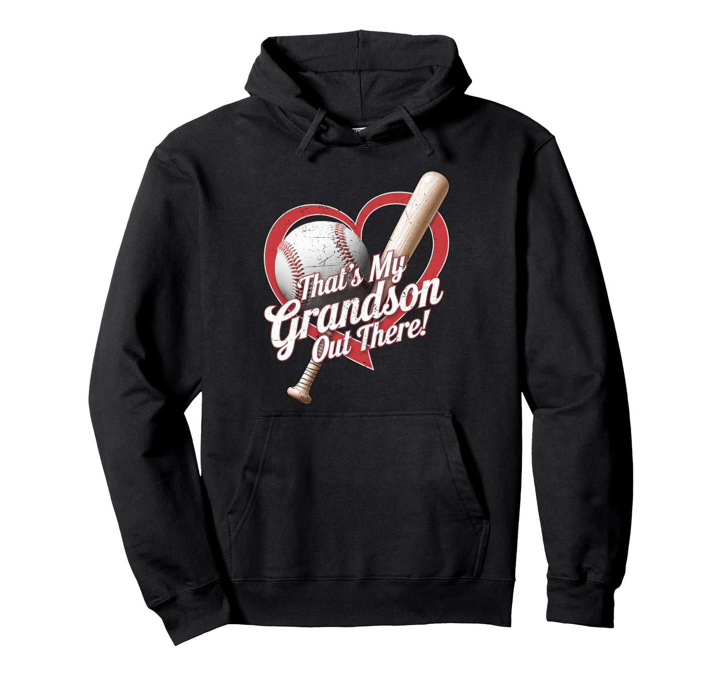 Thats My Grandson Out There Baseball Hoodie - Aesthetic Graphic Men Women - T-Shirt, Sweatshirt, Hoodie