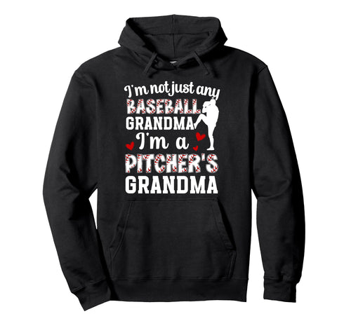 Im Baseball Pitcher Grandma Baseball Hoodie - Graphic Print for Adults - T-Shirt, Sweatshirt, Hoodie