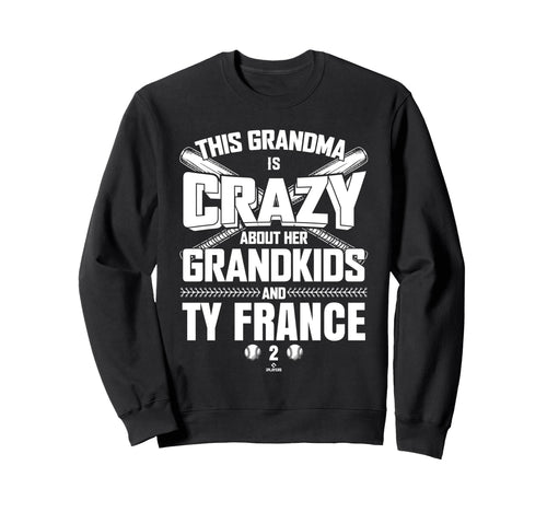 Grandma Crazy Ty France Cincinnati Sweatshirt - Novelty Apparel Men Women - T-Shirt, Sweatshirt, Hoodie