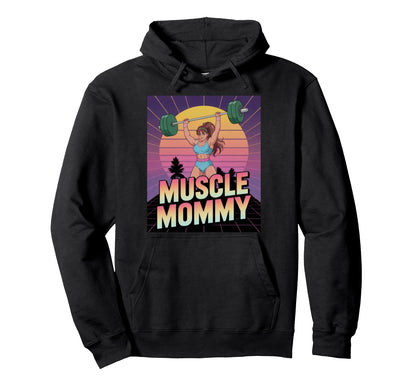 Anime Muscle Mommy Weightlifting Fitness Hoodie - Unique Graphic Men Women - T-Shirt, Sweatshirt, Hoodie
