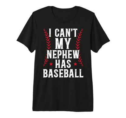 Mens My Nephew Has Baseball Uncle T-Shirt - Fun Novelty Design Unisex - T-Shirt, Sweatshirt, Hoodie