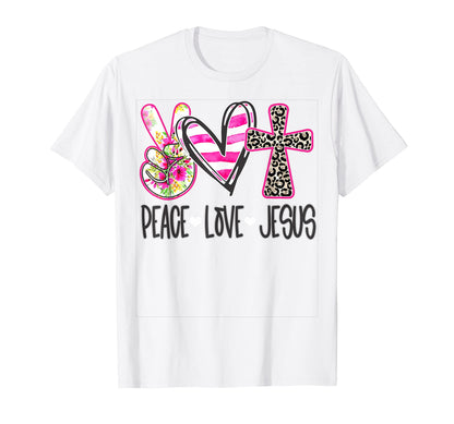 Peace Love Jesus T-Shirt - Novelty Apparel Men Women - T-Shirt, Sweatshirt, Hoodie