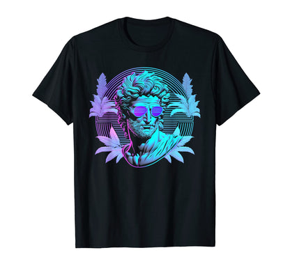 Greek Statue Vaporwave Retrowave T-Shirt - Streetwear Style Men Women - T-Shirt, Sweatshirt, Hoodie