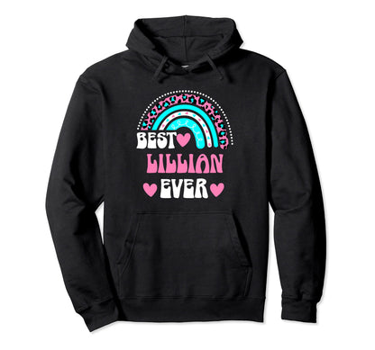 Best Lillian Ever Personal Name Hoodie - Aesthetic Graphic Men Women - T-Shirt, Sweatshirt, Hoodie