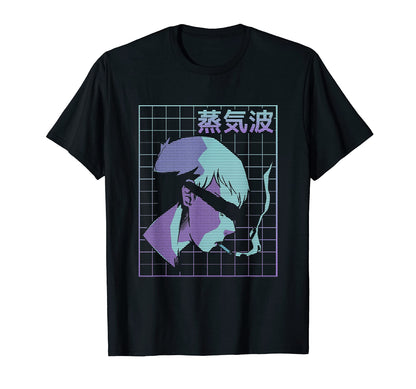 Anime Aesthetic Vaporwave Glitch Art T-Shirt - Minimalist Print Men Women - T-Shirt, Sweatshirt, Hoodie