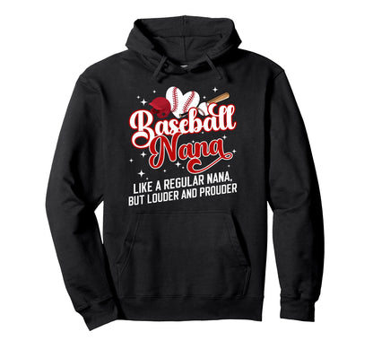 Baseball Nana Definition Nana Hoodie - Aesthetic Graphic for Adults - T-Shirt, Sweatshirt, Hoodie