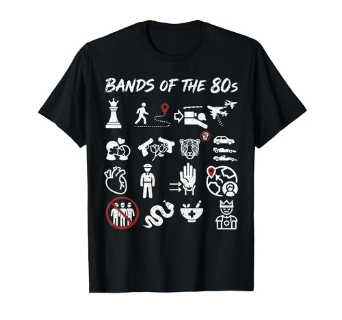 Bands 80S Rock Music Lover Rock And T-Shirt - Fun Novelty Design Men Women - T-Shirt, Sweatshirt, Hoodie