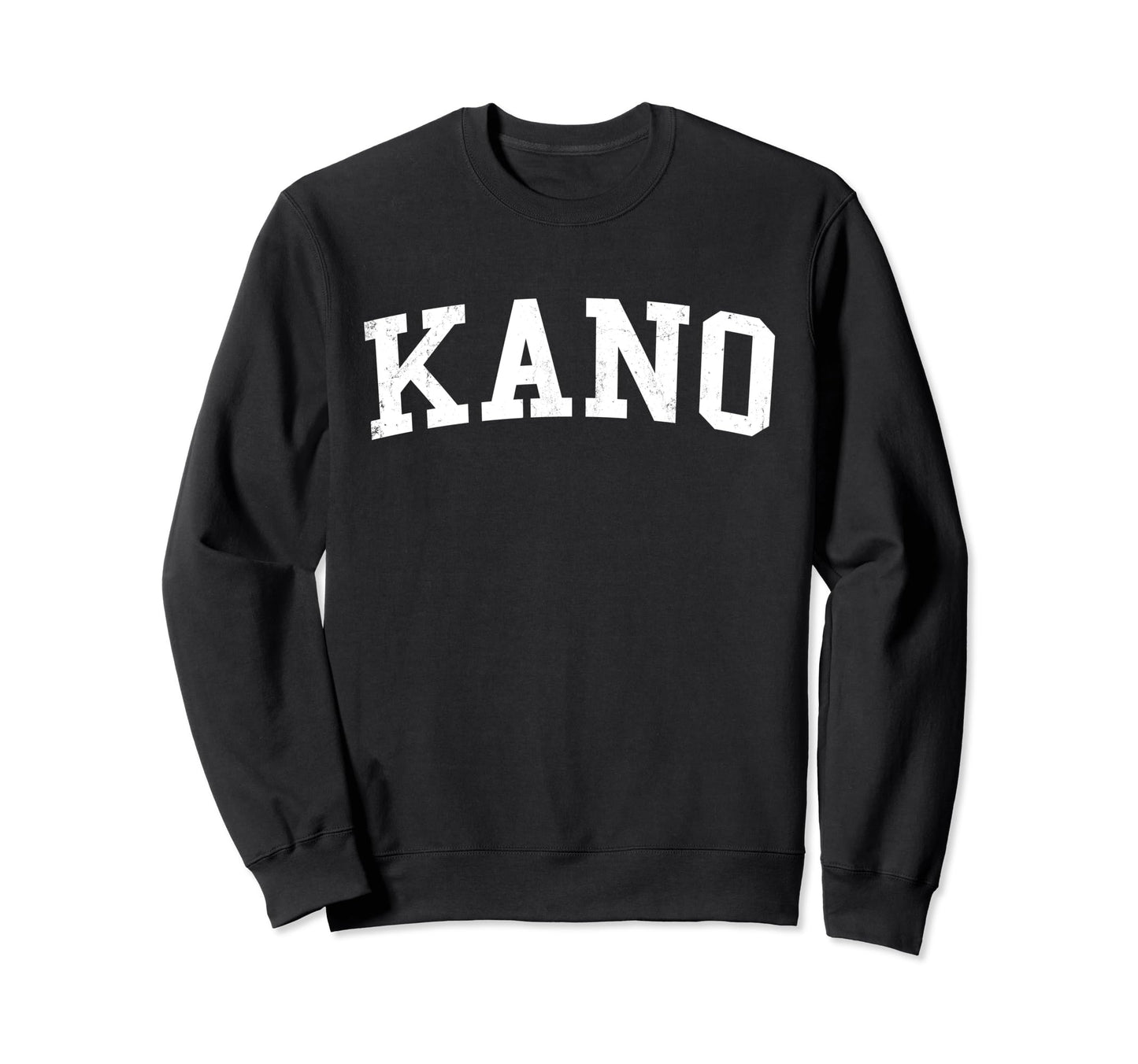 Kano Nigeria Distressed White Varsity Sweatshirt - Unique Graphic Unisex - T-Shirt, Sweatshirt, Hoodie