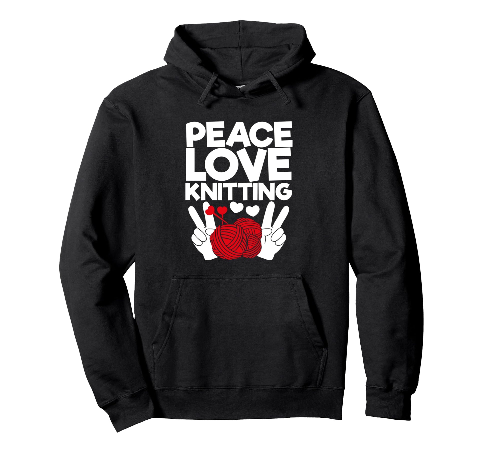 Knitting Lover Knitter Crocheting Hoodie - Aesthetic Graphic for Adults - T-Shirt, Sweatshirt, Hoodie